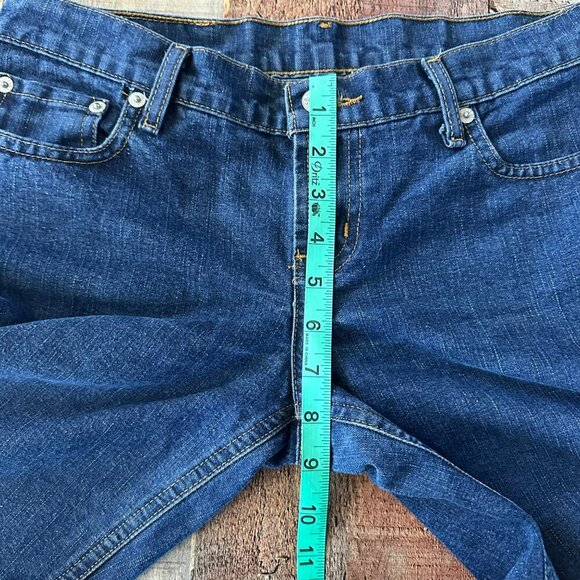 Ralph Lauren Womens Hipster Flare Jeans Size 5/6x32 Cotton/Polyester Dark Blue - Picture 3 of 7